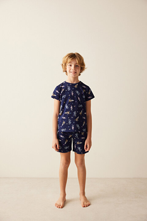 White Boys Astronaut PJ Set - 3