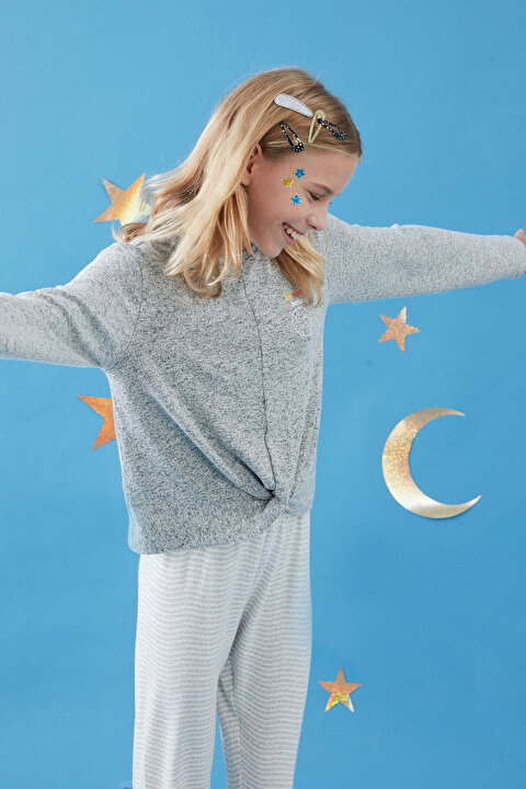 Teen Wave Letter 2li Pijama Takımı - 5