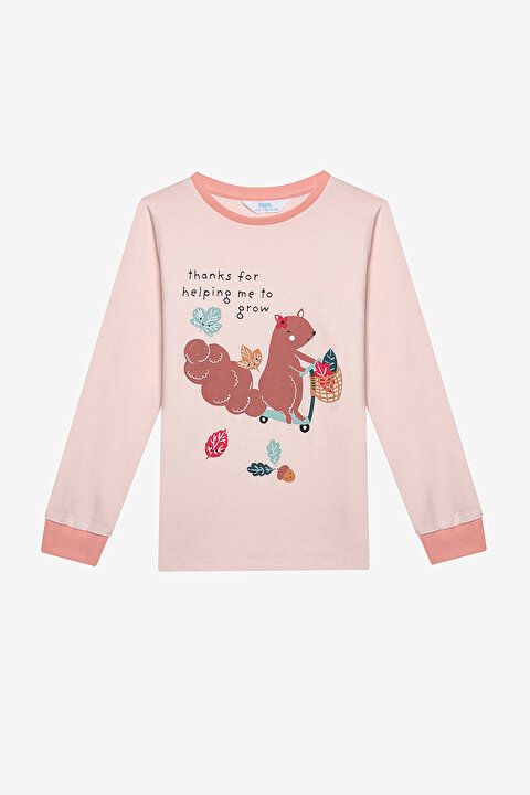 Girls Squirrel 2in1 Multi Colour PJ Set - 6