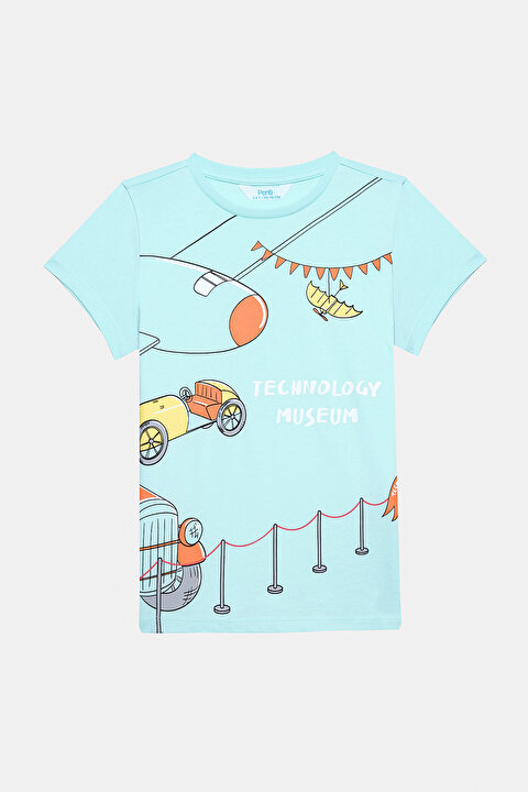 Erkek Çocuk Technology Museum Pamuklu Çok Renkli 2li Pijama Takımı - 3