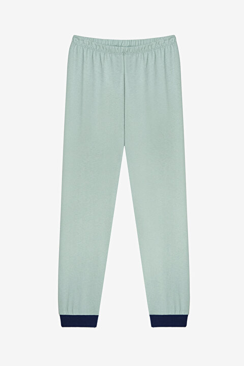 Pamuklu Erkek Çocuk Leaves 2li Çok Renkli Pijama Takımı - 4
