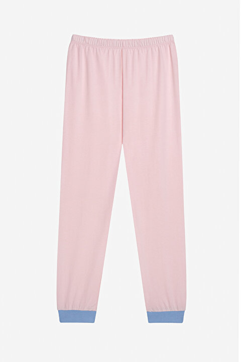 Pamuklu Kız Çocuk Sky 2li Çok Renkli Pijama Takımı - 4