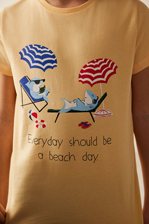 Boys Sharks On The Beach SSS 2in1 PJ Set - 4