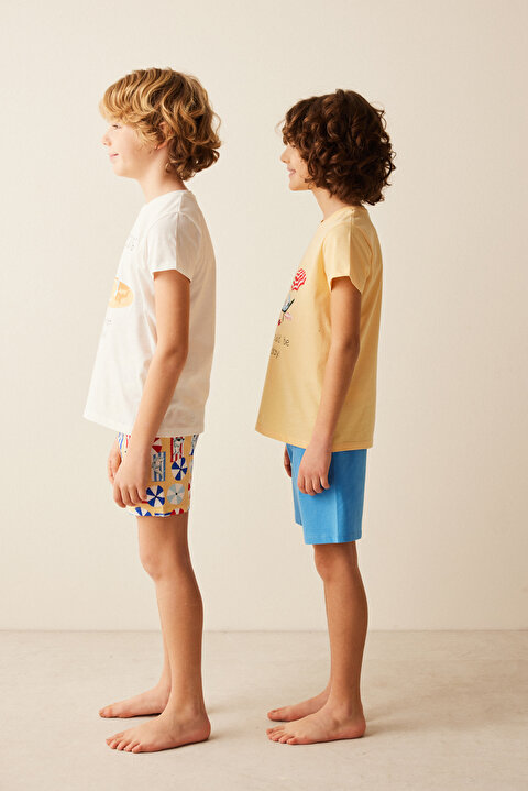 Boys Sharks On The Beach SSS 2in1 PJ Set - 5