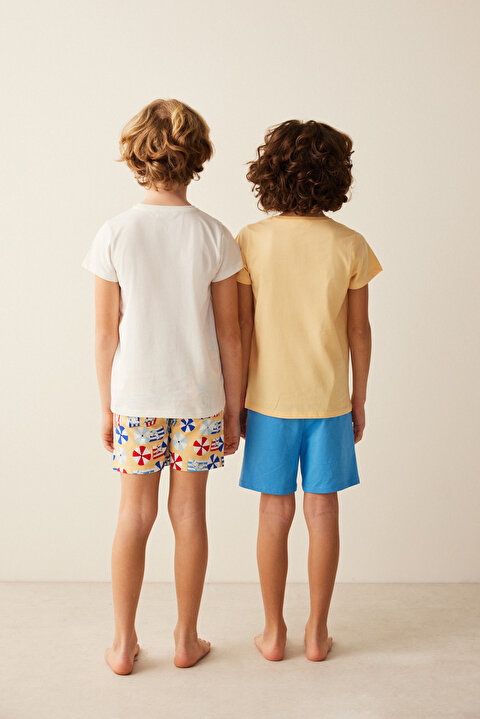 Boys Sharks On The Beach SSS 2in1 PJ Set - 6
