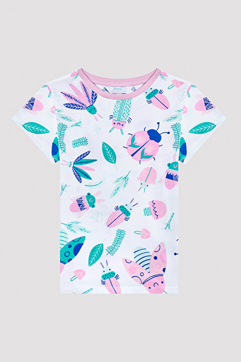 Kız Çocuk Beetle Pamuklu 2li Pijama Takımı - 3