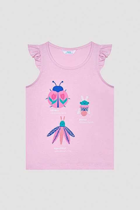 Kız Çocuk Beetle Pamuklu 2li Pijama Takımı - 6