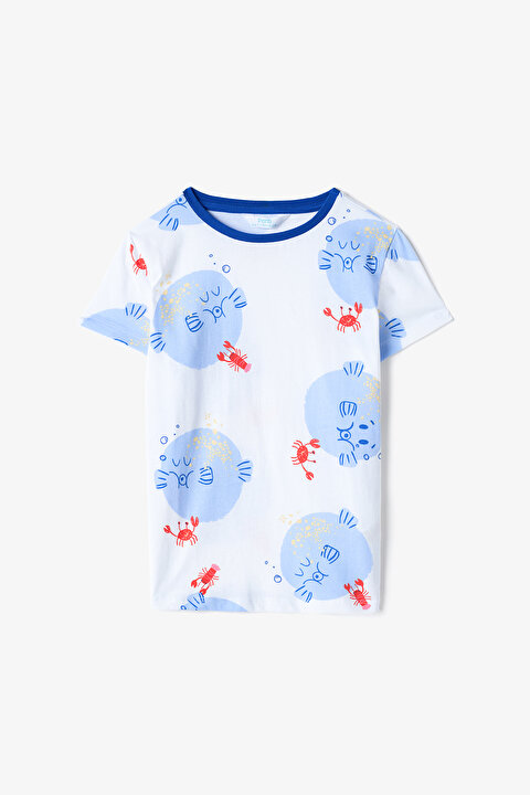 Erkek Çocuk Pufferfish Pamuklu 2li Pijama Takımı - 6