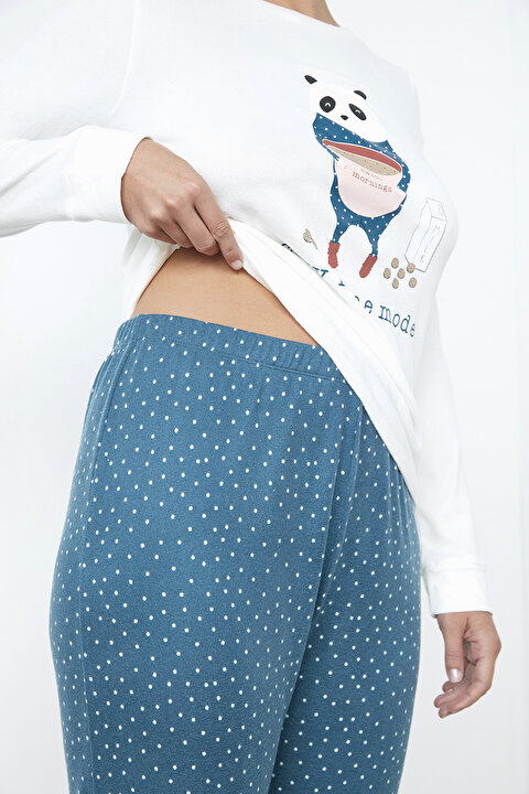 Cozy Printed Termal Pantolon - 6
