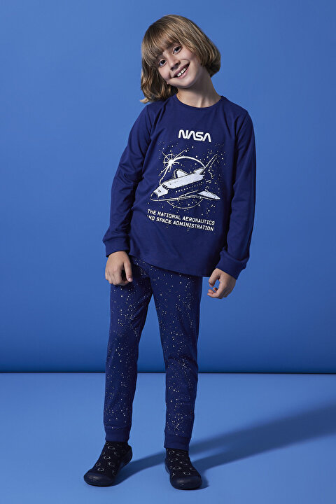 Erkek Çocuk Nasa 2li Pijama Takımı - 3