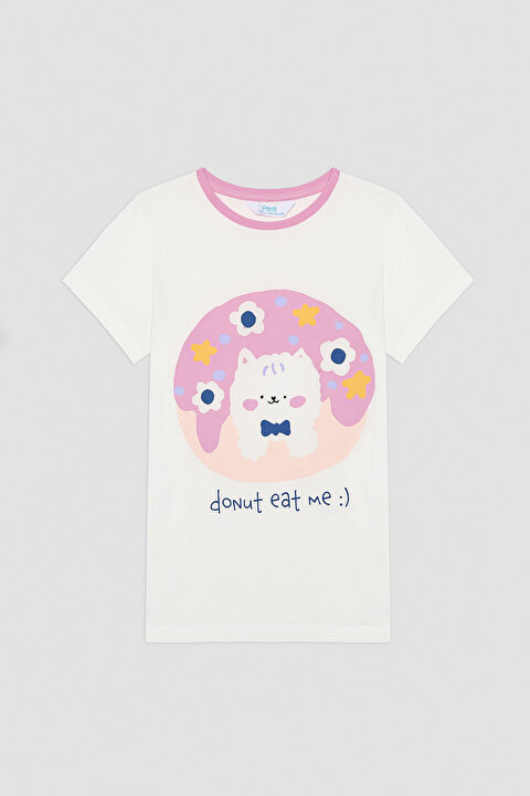 Kız Çocuk Tasty Pamuklu Çok Renkli 2li Pijama Takımı - 3