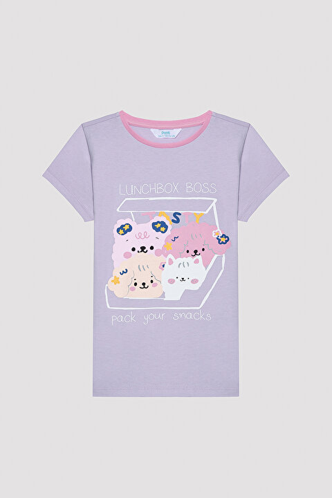 Kız Çocuk Tasty Pamuklu Çok Renkli 2li Pijama Takımı - 6