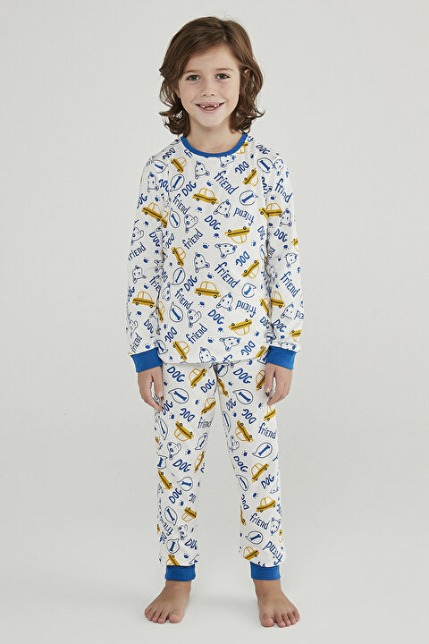 Boys Cute Dog 4Lü Pijama Takımı - 4
