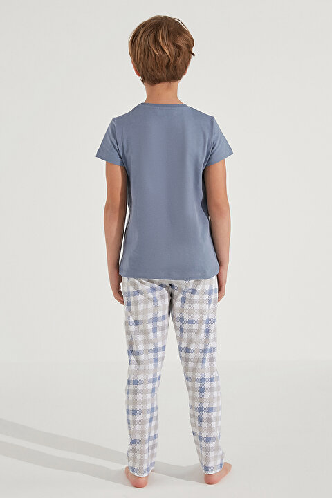 Erkek Çocuk Slogan 2li Pijama Takımı - 4