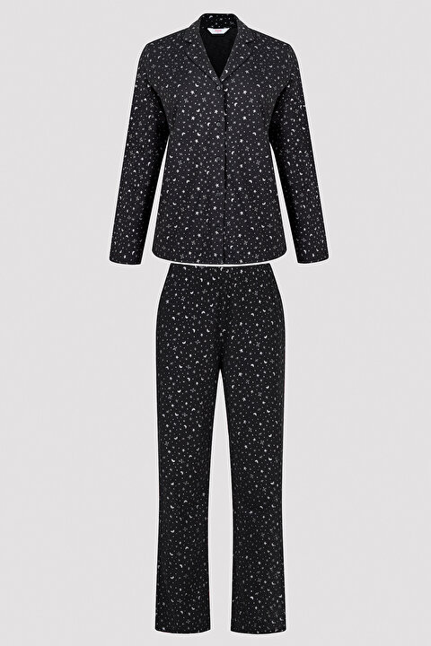 NEEDLES｜ WEAR (Pajama Set Poly Oxford - Black (QV3 NEEDLES | SS25 Collection Pajama Set - Poly Oxford