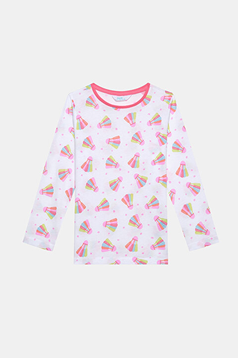 Girls Badminton 2in1 Multi Colour PJ Set - 6