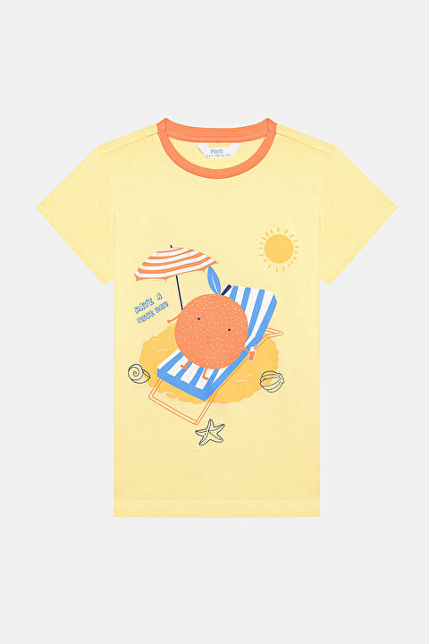 Boys Orange 2in1 PJ Set - 3