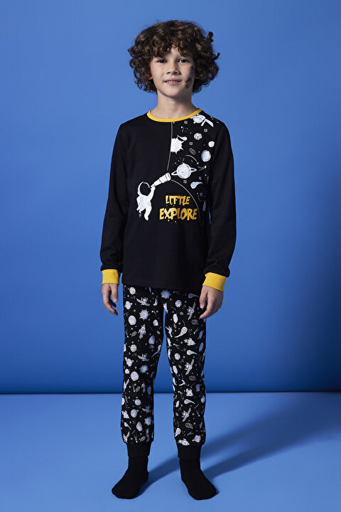 Erkek Çocuk Race to Space 4lü Pijama Takımı - 5