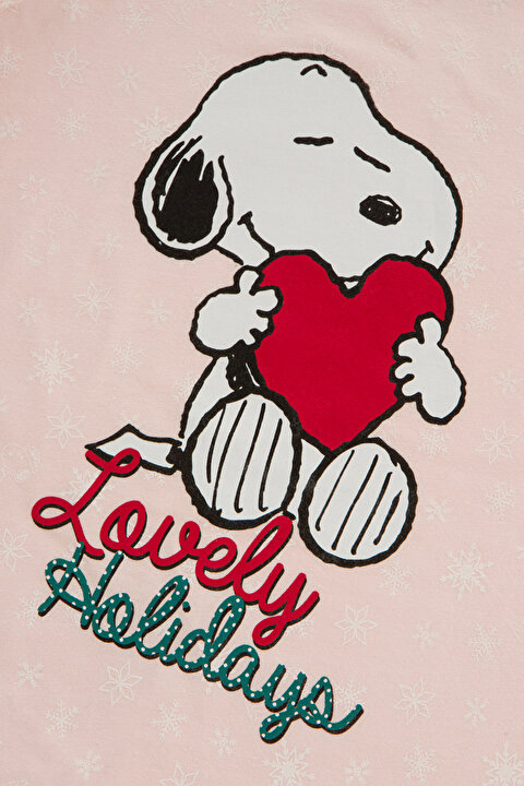 Kız Çocuk Snoopy 2li Pijama Takımı - 6