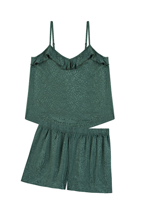 Maple Satin  Atlet Şort Pijama Takımı - 6
