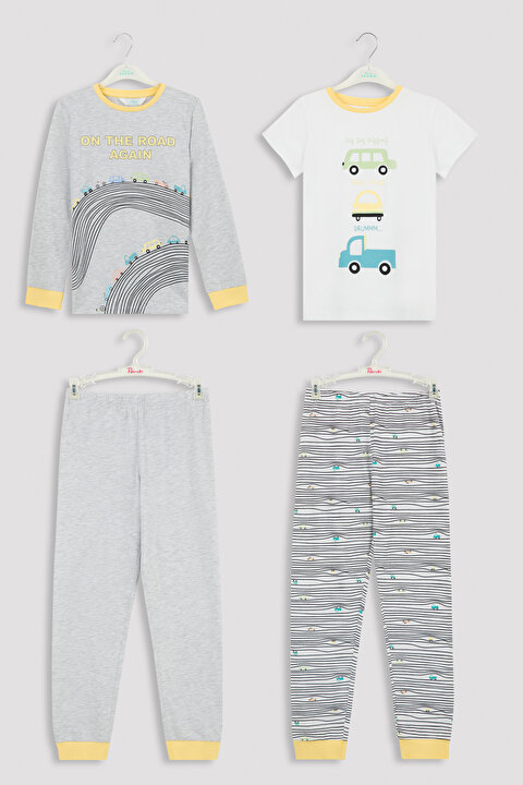 Mix Beep Beep 4lü Pijama Takımı - 8