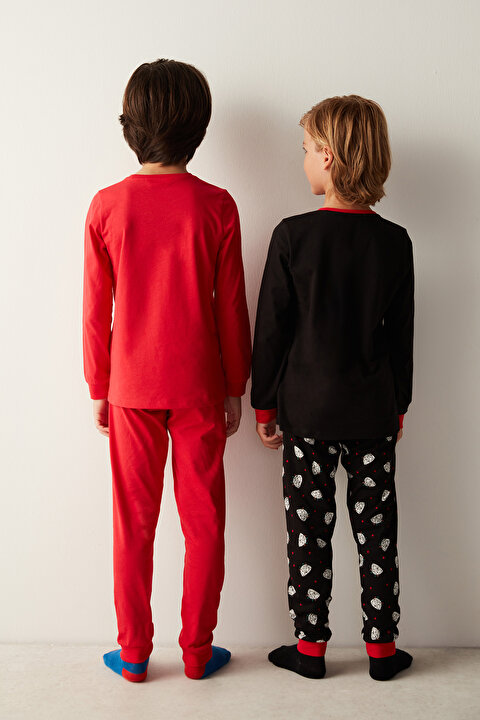 Erkek Çocuk Monster Mode Uzun Kollu Pamuklu 2'li Pijama Takımı - 3