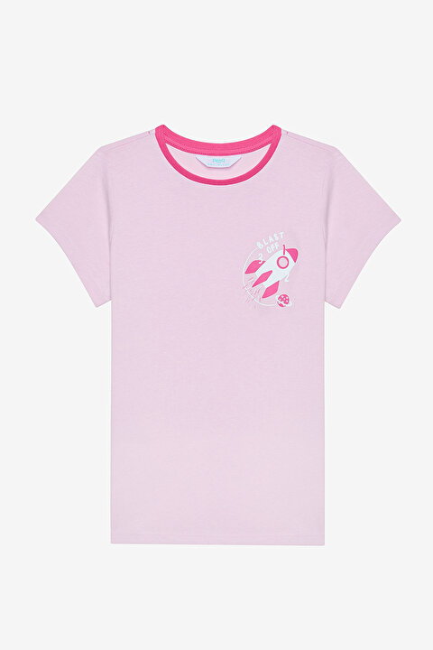 Girls Blast Off 2in1 Multi Colour PJ Set - 3