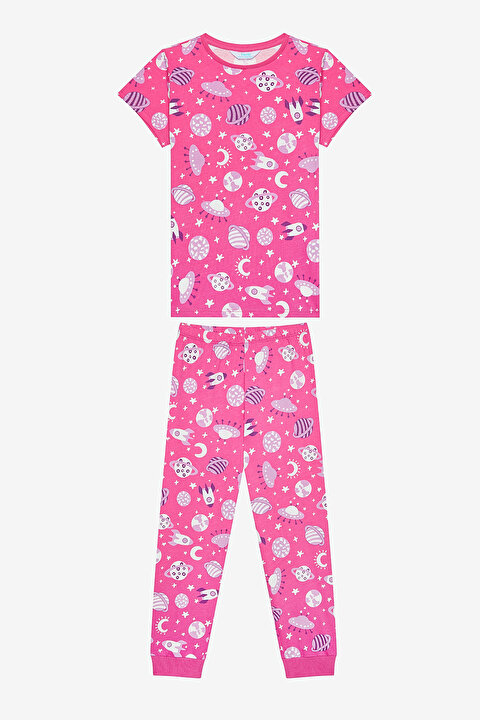 Girls Blast Off 2in1 Multi Colour PJ Set - 5