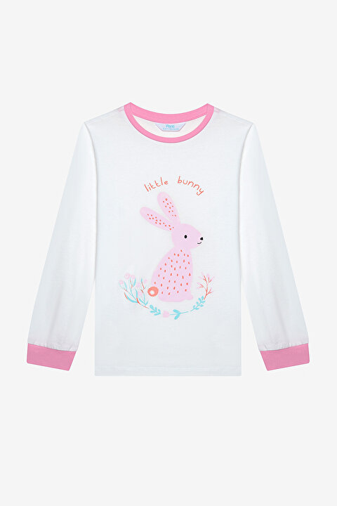 Pamuklu Kız Çocuk Picnic 2li Çok Renkli Pijama Takımı - 6