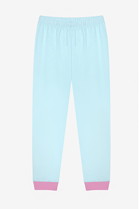 Pamuklu Kız Çocuk Picnic 2li Çok Renkli Pijama Takımı - 7