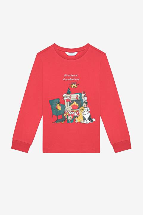 Pamuklu Erkek Çocuk New Year Road 2li Çok Renkli Pijama Takımı - 5