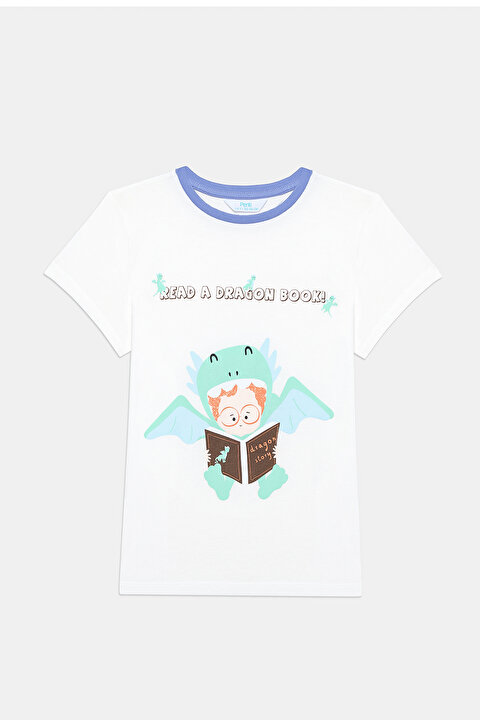 Erkek Çocuk Dragon Book Pamuklu 2li Çok Renkli Pijama Takımı - 4