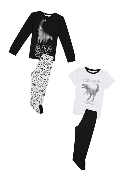 Erkek Çocuk Wilds 4lü Pijama Takımı - 7
