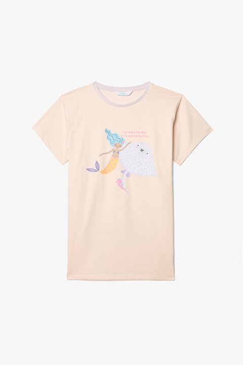 Kız Çocuk Underwater Pamuklu 2li Pijama Takımı - 3