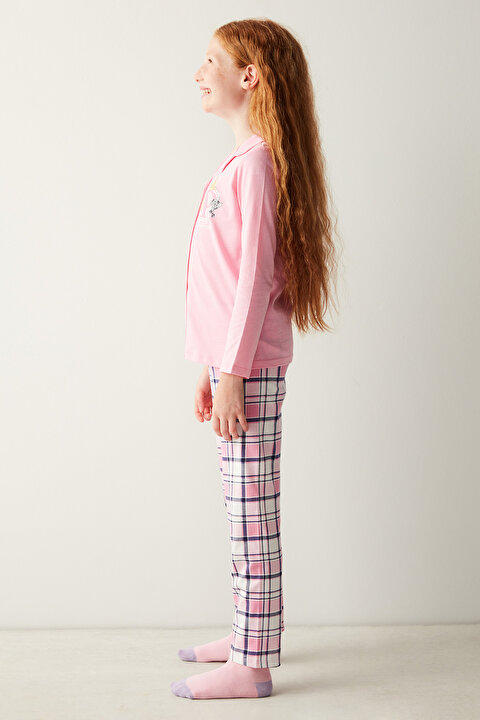 Girls Sleep LS Pyjama Set PNVJJ17623SK-MIX - MIX - Penti