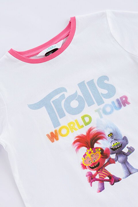 Kız Çocuk Troll Glitter 2Li Pijama Takımı - 6