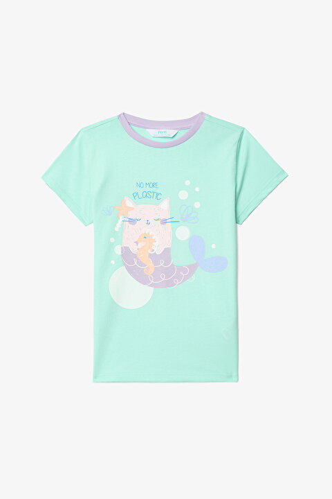 Kız Çocuk Purrmaid Pamuklu 2li Pijama Takımı - 3