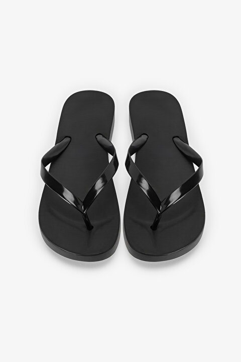 Black Nora Slippers PY0P8B8K26IY-BK3 - SIYAH - Penti