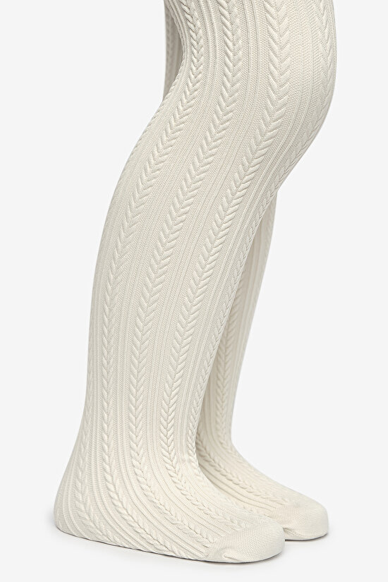 Pretty Knit Külotlu Çorap  - 3