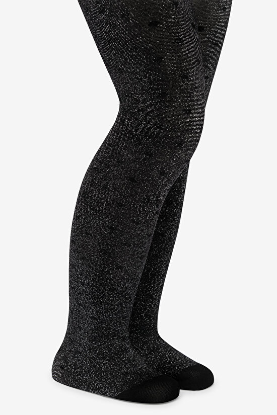 Pretty Shiny Stil Siyah Külotlu Çorap - 3