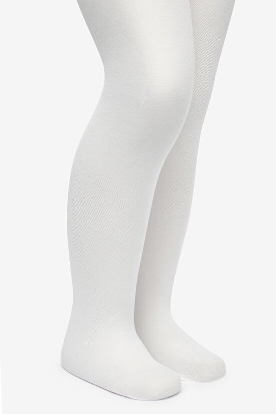 Pretty Tül Beyaz Külotlu Çorap - 5
