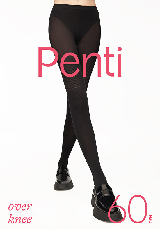 Over Knee Siyah Külotlu Çorap - 4