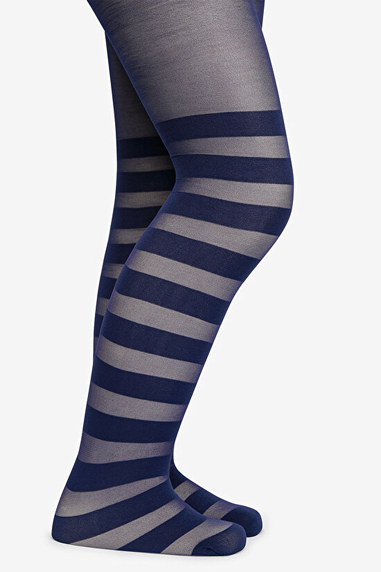 Pretty Stripe Külotlu Çorap - 4