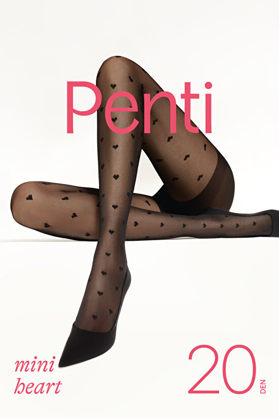 Mini Heart Black Tights Mini Heart Black Tights - 4