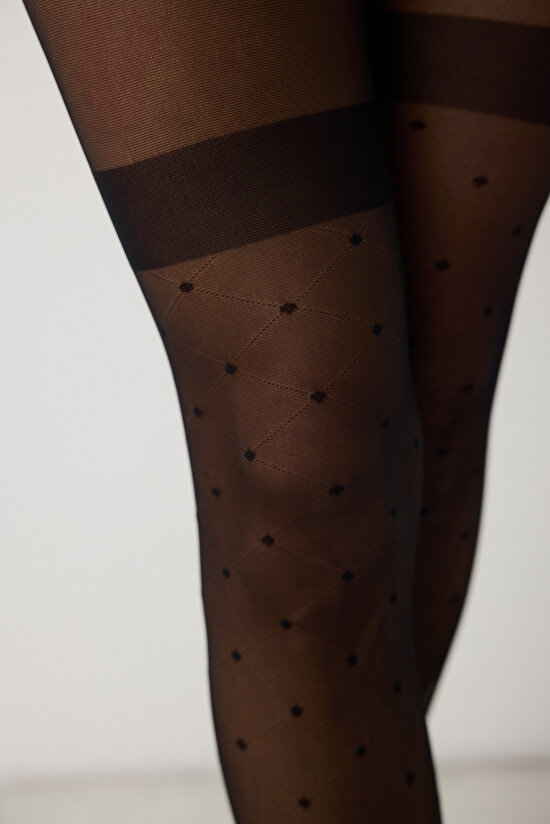 Laura Siyah Külotlu Çorap - 3