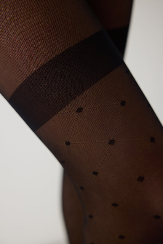 Laura Siyah Külotlu Çorap - 4