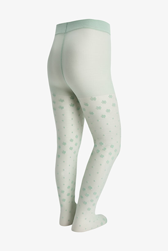 Kız Çocuk  Pretty Dotted Daisy Külotlu Çorap - 4