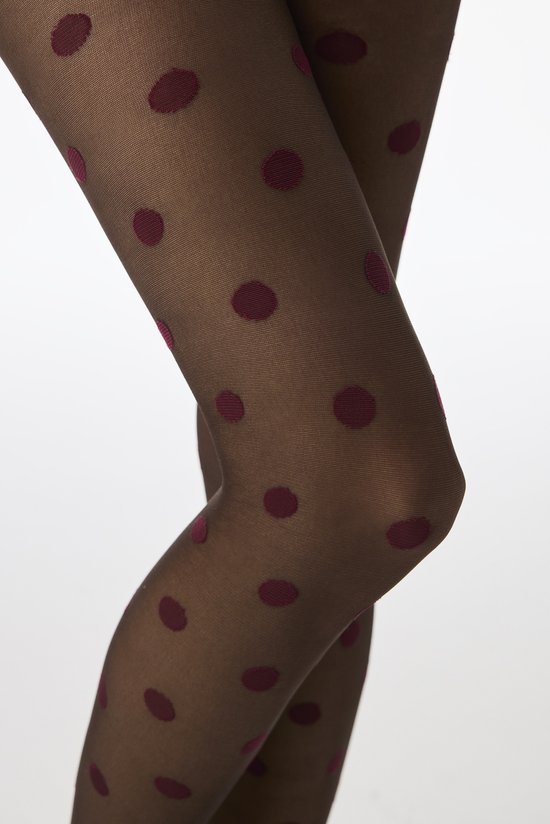 Chestnut Dot Desire Tights - 3