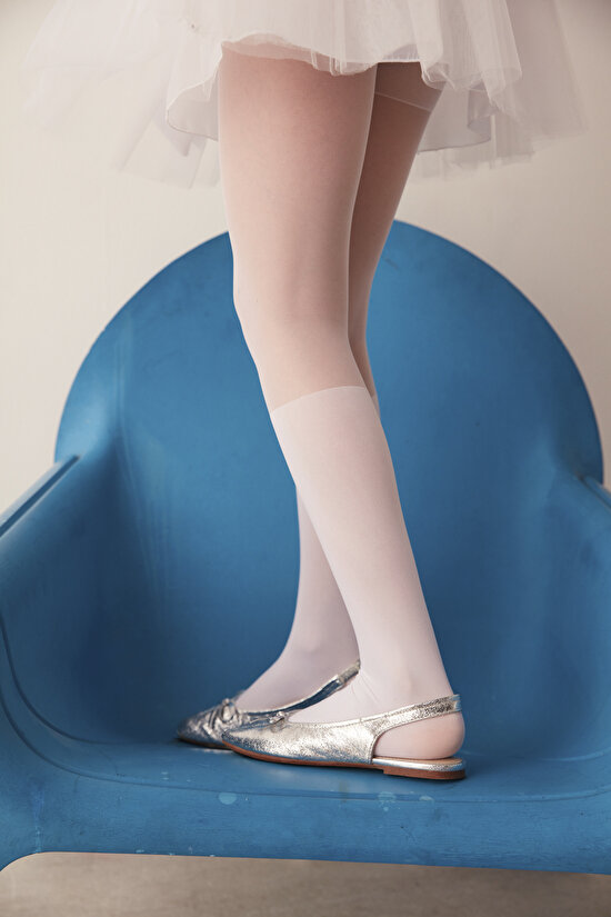 Beyaz Pretty Faıry Külotlu Çorap - 3