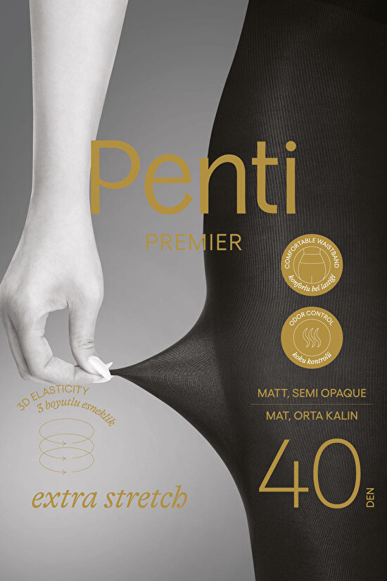 Premier Extra Stretch Külotlu Çorap - 8